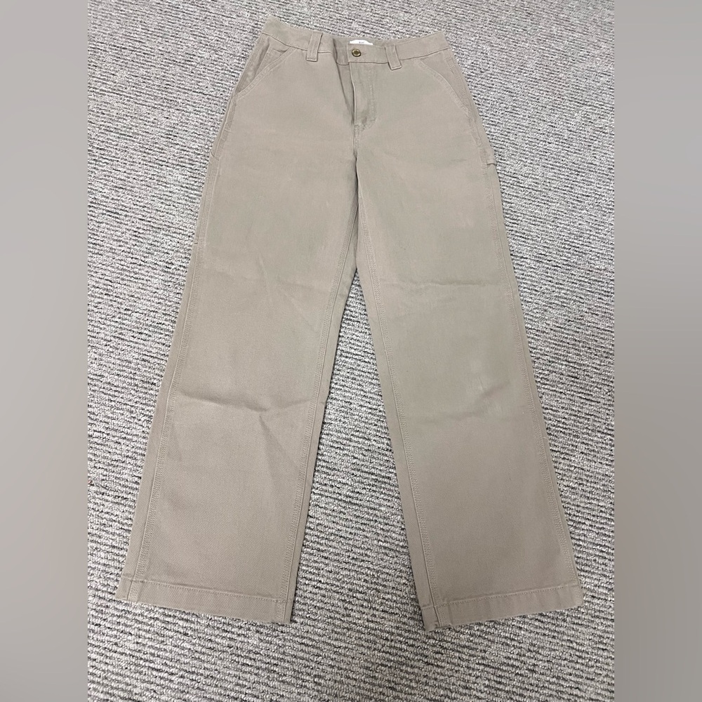 Aritzia TNA Greenwich high waisted relaxed twill carpenter pants 4 - Picture 3 of 6